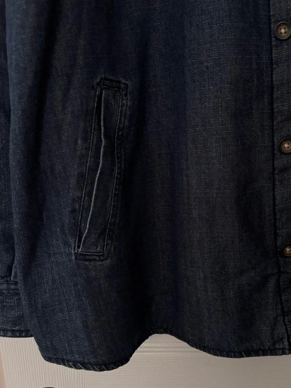 Vintage denim shirt jacket